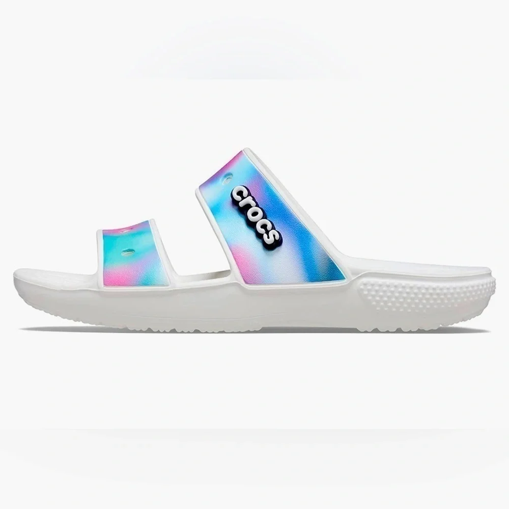 🅽🅴🆆 Classic CROCS Solarized Sandal multicolor unisex 2-strap sandal, men’s 11